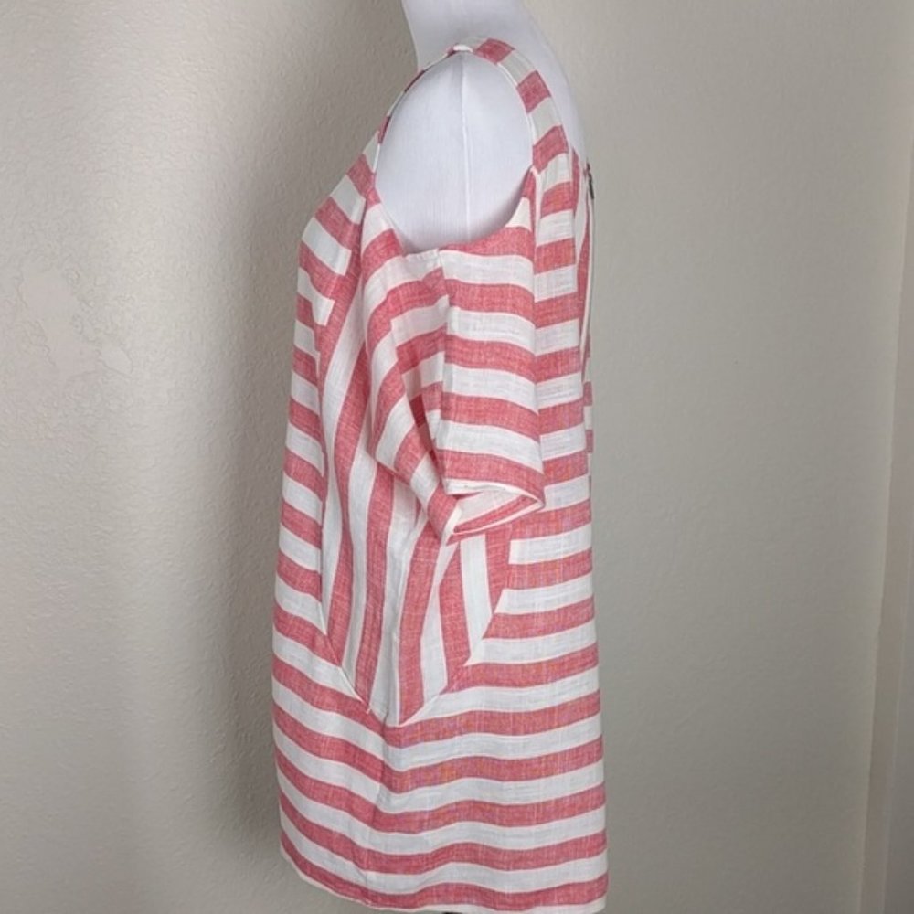 Soft Surroundings Sunset Cream Coral Tunic SZS - Picture 5 of 7